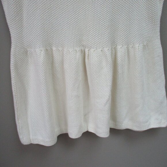 Zaraknit Sleeveless Sweater Size Large Ivory - Picture 4 of 6